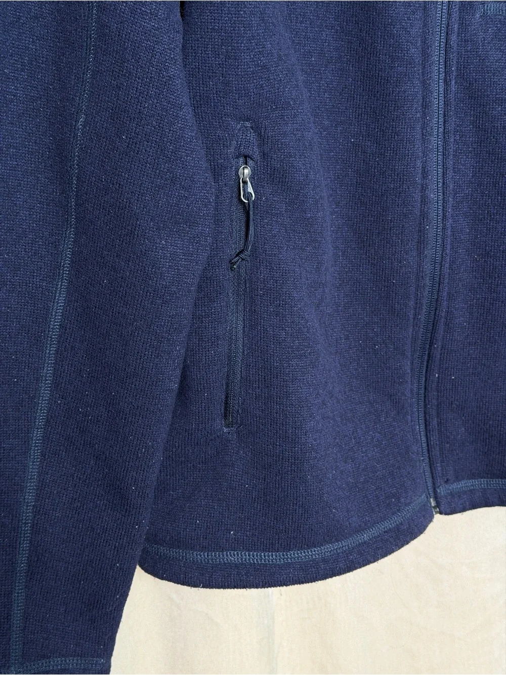 The North Face Men's Dark Navy Fleece Jacket - Full Zip